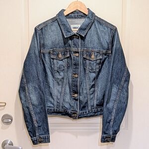 EUC Old Navy XL Dark Wash 100% Cotton Denim Jacket